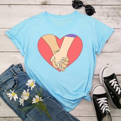 Love Women Summer Print Lady T-shirts Top T Shirt Ladies Womens Graphic Female Tee T-Shirt TX20002