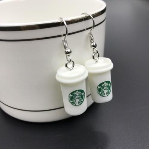 2020 New Fashion Womens Fashion Creative Simulation coffee Milk Tea cup earrings for Korean Women Earrings Jewelry Wholesale