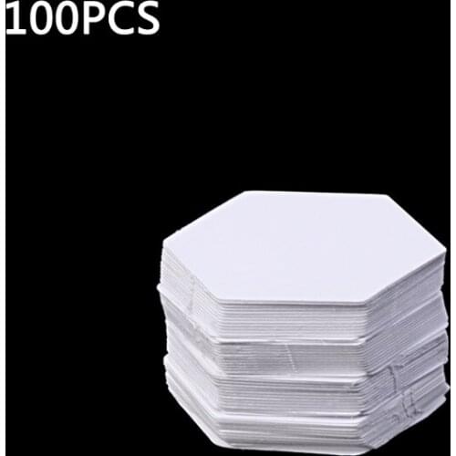 C5AC 100Pcs Hexagon Templates for Patchwork Paper Quilting Sewing Craft DIY Six Sizes