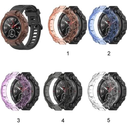 200PCS For Huami A1918 Anti-fall Shell For Amazfit T-Rex Watch Accessories Replacement Soft TPU Sleeve Cover Shell