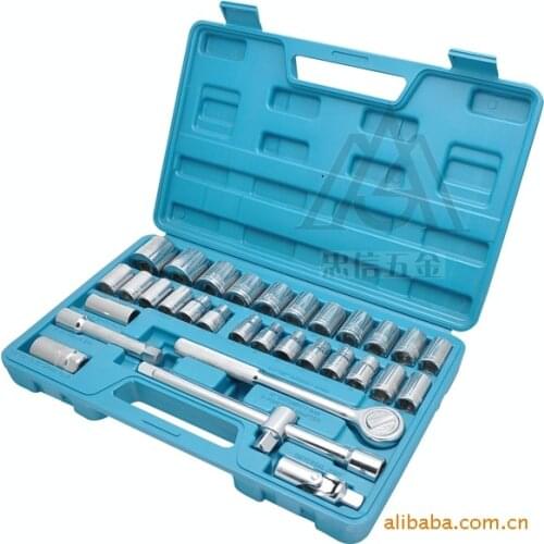 32 piece 1/2 series Socket Sets for home and auto Spanner 1/2" Car Repair Tool Ratchet Wrench Cr-v hand tools