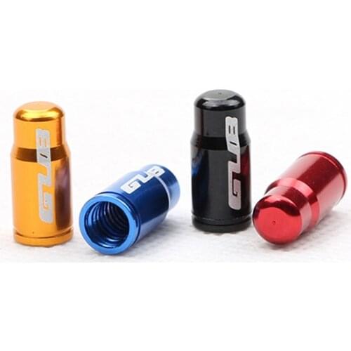 GUB 4pcs Bicycle Presta Valve Caps Aluminum Alloy Tyre Dustproof MTB Road Bike Valve Caps Tire Covered 4 Colors French Valve Cap