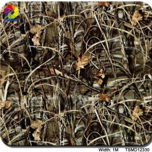 Free shipping 0.5m*2m/10m grass camo patterns water transfer film TSMY12330 hydrographic film