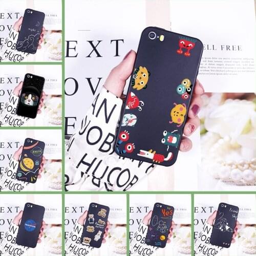 For iPhone 4 4S 5 5C 5S SE Phone Case Silicone Dog Cat Star Bear Astronaut Cute Funny Soft Back Cover For iPhone 4 5 S