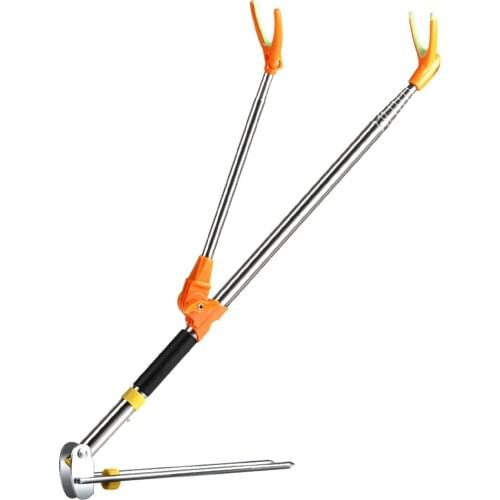 Luminous Fishing Pole Holder Rod Stand Bracket Angle Adjustable Fishing Adjustable Telescoping Fishing Tool Hand Rod Holder