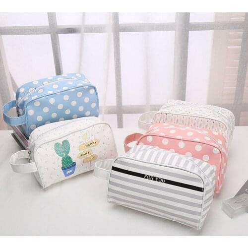 Travel Cosmetic Bag For Women Portable PU Makeup Bag Wash Neceser Toiletry Bags Female Necessaries Multifunction Cosmetic Cases