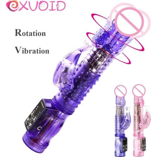 EXVOID Rotating Bead Rods Dual Vibration Wand Mermaid Vibrators for Women Dildo Vibrator Sex Toys for Women Adult products