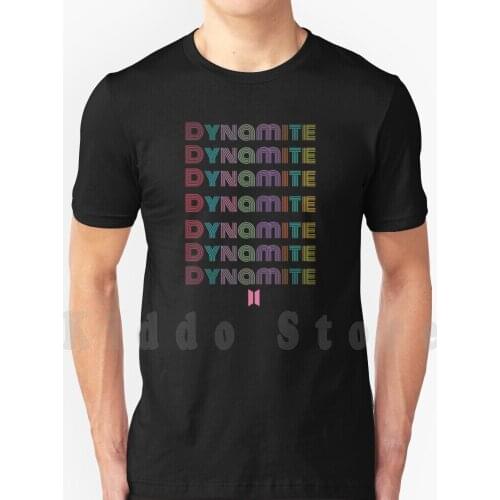 Dynamite Cover T Shirt Cotton Men Diy Print Cool Tee Army Bomb Comeback Jhope Jimin Worldwide Handsome Logo Korean Idol Stay