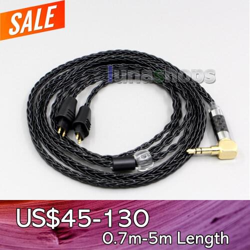 LN006338 XLR Balanced 3.5mm 2.5mm 8 Cores Silver Plated Headphone Cable For FOSTEX TH900 MKII MK2 TH909 TR-X00 TH600 TH610