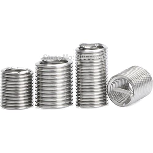 M2 M2.5 M3 M4 M5 M6 Stainless steel 304 threaded protection wire sleeve heli coil spring thread inserts for repair thread