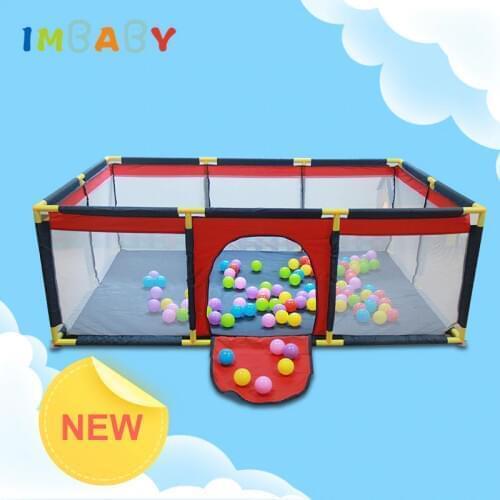 IMBABY New Style Playpen For Children Baby Safety Barrier Dry Balls Pit Fence Infant Crawling Playground Center For Kid New Year