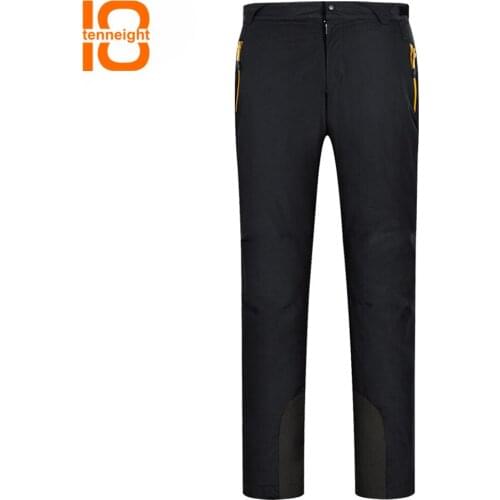 TENNEIGHT New Men and Women ski pants two-piece detachable Winter Outdoor waterproof snowboarding pants Climbing Hiking Trousers