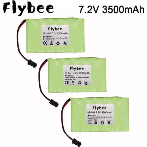 1/5pcs NIMH Battery 7.2V 3500mah Battery For Rc Toy Cars Boats Guns Ni-MH AA 3000mah 7.2v Rechargeable Battery