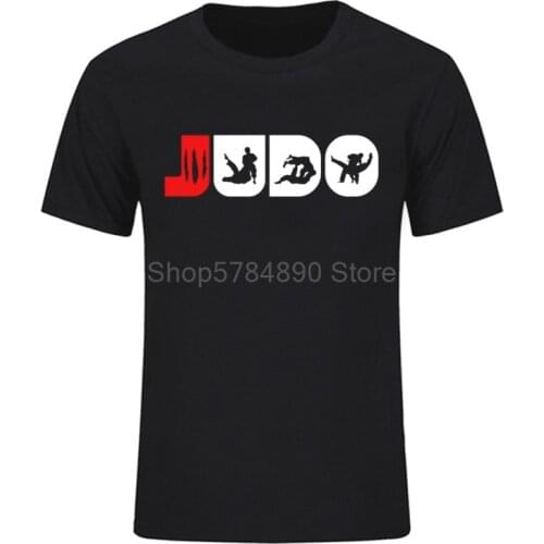 NEW Judo Shirt Martial Arts Judo Gifts Judo T-Shirt For Men Graphic T-Shirt Crewneck 100% Cotton Print Tee Shirt Free Shipping