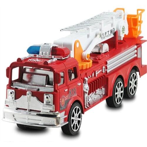 New childrens toy car large inertia simulation fire truck ladder model toys
