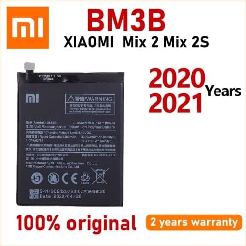 Xiao Mi Original 3300mAh BM3B Phone Battery For Xiaomi MIX 2 2S Replacement Battery High Quality Batteries With Tracking number