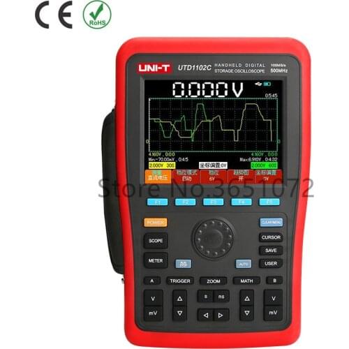 UTD1102C Handheld Digital Storage Oscilloscope 100MHz Bandwidth