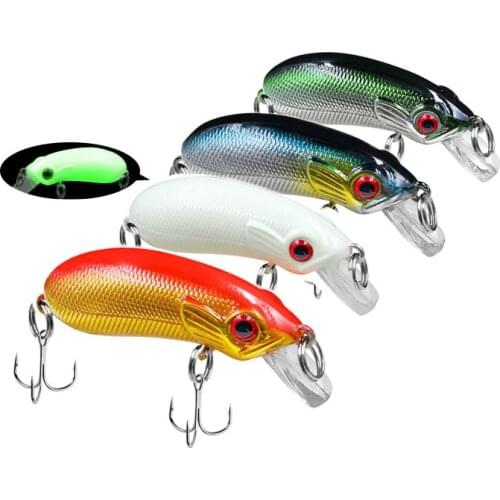 Fishing Lure Slow rock little fat Mino is 5cm long and weighs 6.6g grams lure bait for bass fish 3D Eyes hot sale Wobbler Vivid