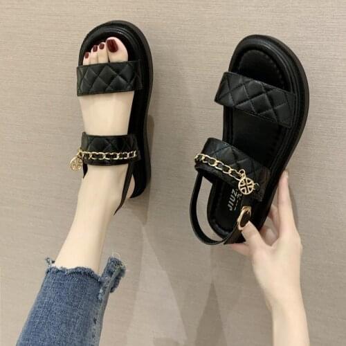 SONDR Summer Sports Sandals Women Casual Soft Bottom Non-slip Flat Velcro Beach Sandals Ladies Shoes 2021 New Style