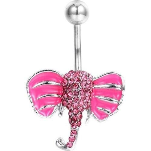 Sexy Belly Button Rings Dangle Surgical Steel Cool Crystal Belly Piercing Ring Simple