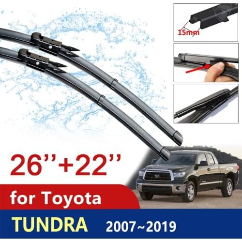 Car Wiper Blade Windshield for Toyota Tundra Sequoia 2007~2019 XK50 Windscreen Window Wipers Car Goods 2008 2009 2010 2011 2012