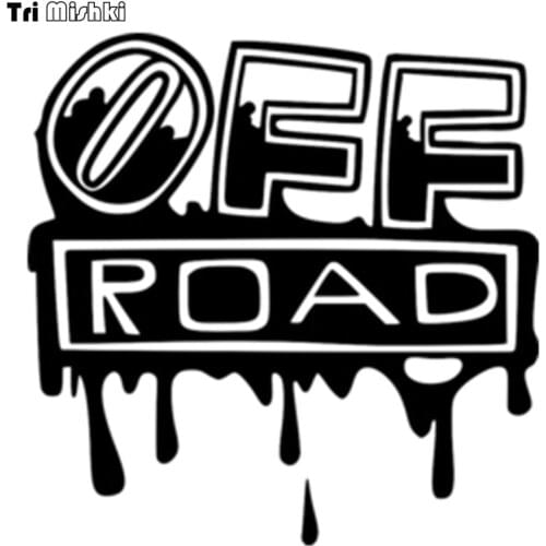 Tri Mishki HZX138# 15*15cm 1-4 pieces car sticker 4x4 off road auto car stickers