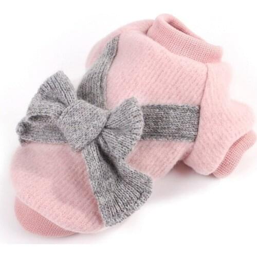 Spring Pet Clothes Elegant Luxury Fur Winter Overcoat For Small Dog Cat Clothes Bowknot Chihuahua