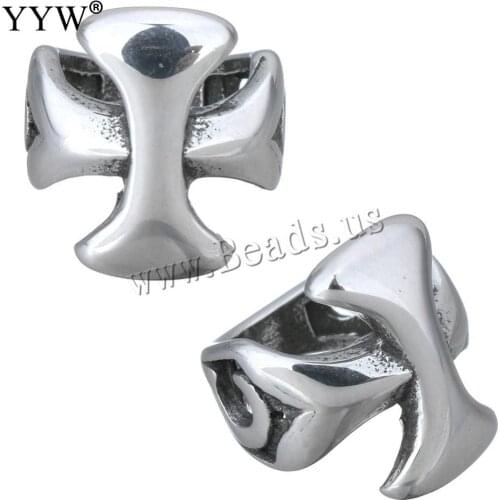 10pcs Stainless Steel Clasps Slide Charm Designer Drum Sliver Color Plated 12x12x13mm Diy For Woman Jewelry Making Accessories