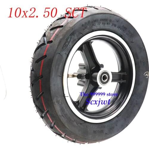 10 inch CST 10x2.50 wheel Tyre 10*2.50 Inner Tube Outer Tire with Alloy hub for Electric Scooter Accessories