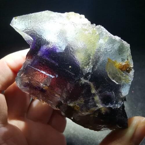 189.9gNatural dream purple fluorite cluster mineral specimen HEALING CRYSTAL QUARTZ GEM
