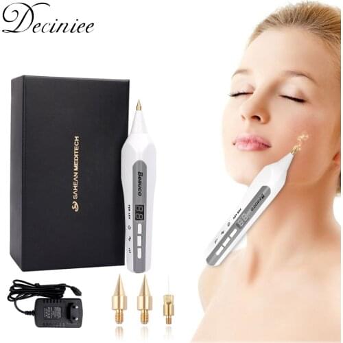 Freckle Wrinkle Mole Tattoo Removal & Double Eyelids Machine Wart Dark Spots Mole Scars Tattoo Removal Ionic Pen Home Use