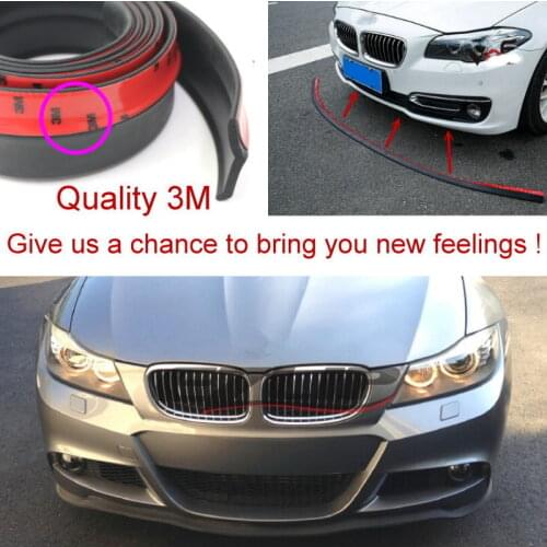 Lyudmila Car Bumper & Spoilers Lip Deflector Lips For BMW 7 E32 E38 E65 E66 E67 E68 Front Skirt Strip Anti-Scratch Anti-Scratch