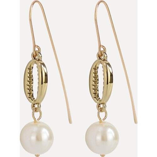 Boho Baroque Pearl Drop Earring Jewelry Nice Gift for Women Mom Lover Drop Earrings boucle d'oreille