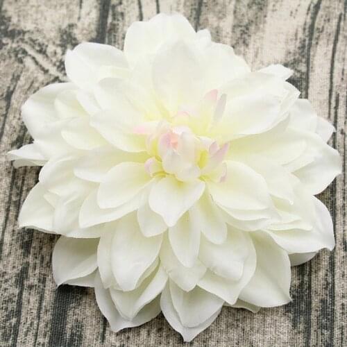10PCS/lot Big Artificial Dahlia Peony Flower Head 14/15CM Dia Silk Flower Wedding Flowers Wall Floral Party Home Decorative
