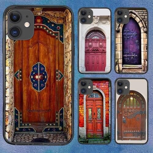 Door Art Feature Phone Case For iphone 12 11 6 Mini Pro XS Max X XR 7 8 Plus Soft TPU Cover 12Pro 11Pro 12Mini