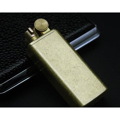 Pure Copper Cotton Oil Lighter Old-fashioned Original Copper Kerosene Lighter Small Mouth Sealing Lighter