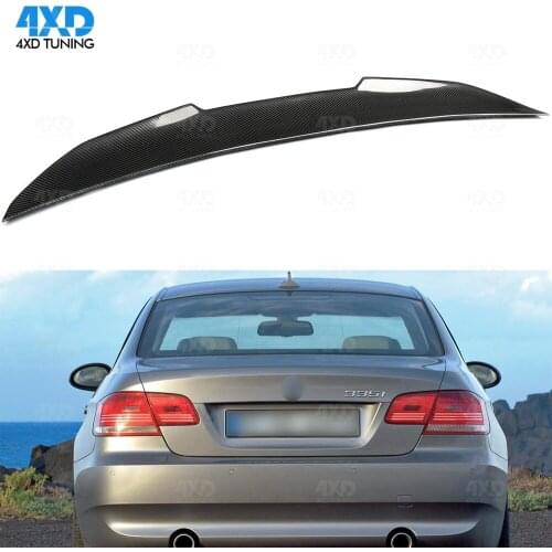 E92 Carbon Fiber Spoiler For BMW M3 E92 Coupe 320i Rear Trunk Spoiler Wing PSM Style 2005 2006 2007 2008 2009 2010 2011 2012