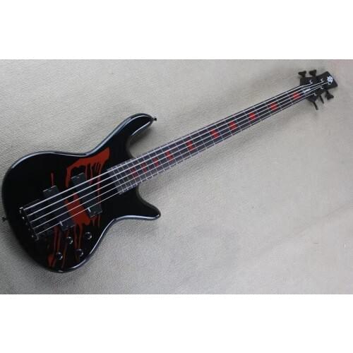 Free delivery electric guitar, new 5-string bass guitar, all colors available, customizable