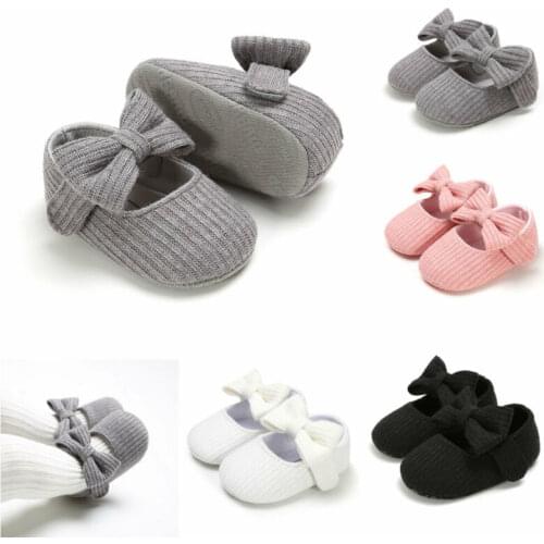 Focusnorm Fashion Baby Shoes Newborn Infant Pram Mary Jane Girls Princess Faux Leather Soft Shoes