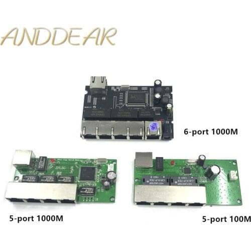 5/6-port Gigabit switch module is widely used in LED line 5 port 10/100 10/100/1000 m contact port mini switch module PCBA
