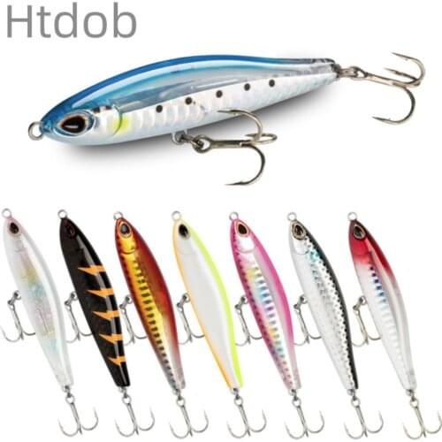 Htdob 80mm 18g Pencil Fishing Hard Lure D02 Sparrow The Best Bass Surface Bait Floating Wobblers Artificiais Decoy Ice Fishing
