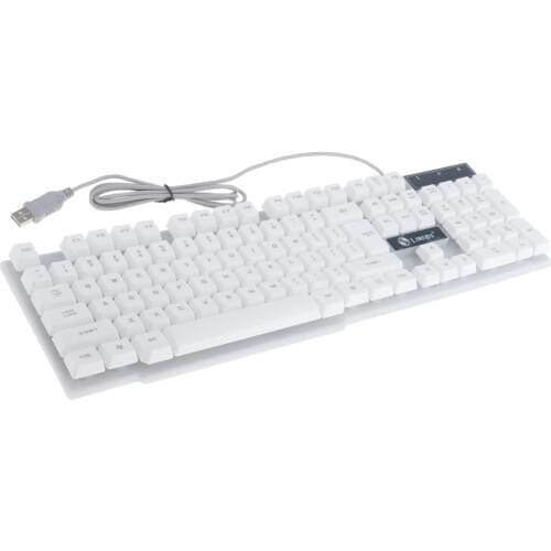 Gamer Wired Wired Keyboard Mouse Kit Combo Rainbow Backlit for Laptop Pc