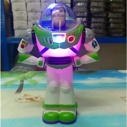 Hasbro Toy Story Buzz Lightyear Bubble Machine Toy PVC with Music Colorful Light Electronic Bubbles Machine Kids Gift
