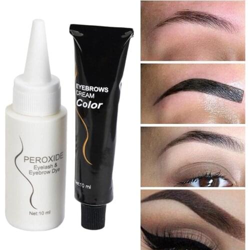 Eyebrow Dyeing Eyebrow Dye Hair Dye Long-Lasting Non-Fading Cream Powder Eyelashes Hair Product Coloring Hair Dye Eyebrow S0V4