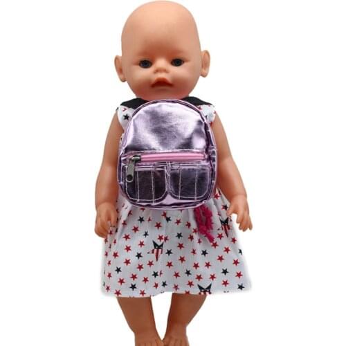 Doll Backpack Childern Toys Bag Doll Clothes for 18 Inch American&43cm Baby Reborn Doll Accessories Doll Customizing Supplies
