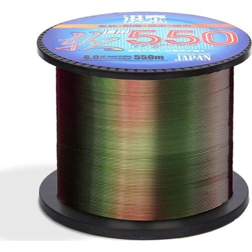 550m Nylon Fishing Line Invisible Strong Pulling Force Sinking Wire Fly Fishing Wire Accesorios Mar Fishing Gear Supply