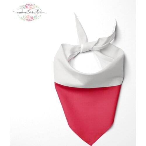 The Poland flag Dog Bandana Cat Bandana Pet Bandana Pet Accessory personalized name custom pet present scarf