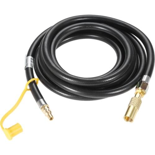 Portable Grill 12FT Low Pressure 1/4" Quick Connect Disconnect Plug RV Trailer Propane Extension fit for Coleman Roaptrip LXE