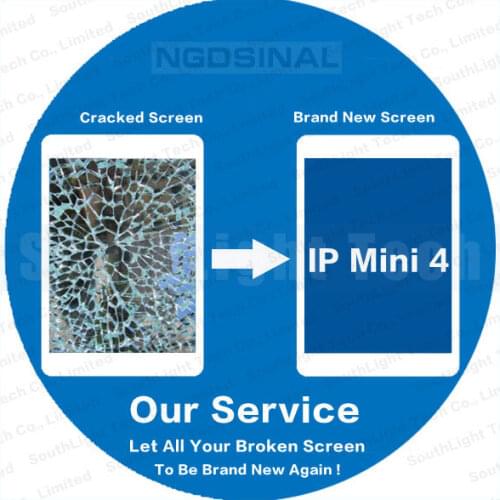 Repair Service For iPad Mini 4 5 LCD Screen A1538 A1550 A2124 A2126 A2133 Touch Panel Cracked Broken Glass Renew Refurbish