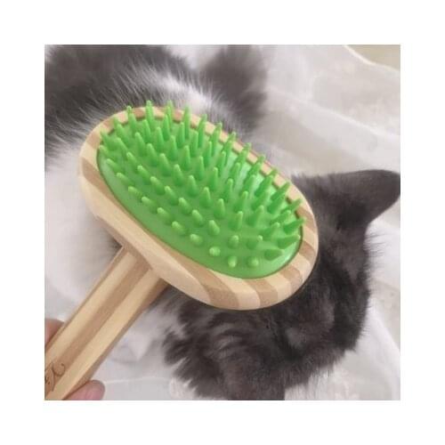 Pet Bath Brush Massage Brush Cat Hair Removal Massage Brush Silicone Material Fur Clean For Dogs Pets Product Hair Remove